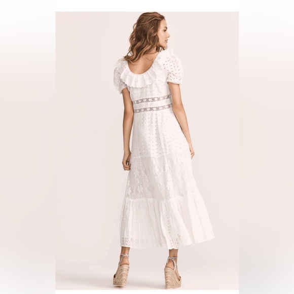 LoveShackFancy - Stassie Dress in Pure White - size 6 - Picture 7 of 16